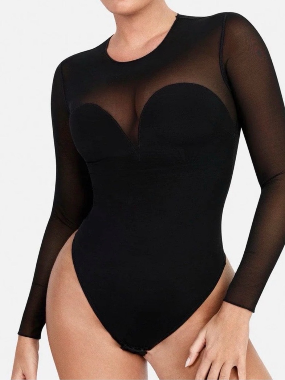Black Long Sleeve Bodysuit